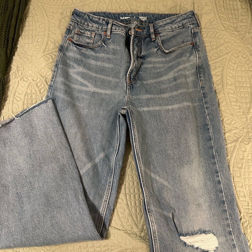 Old Navy extra high rise wide leg jeans